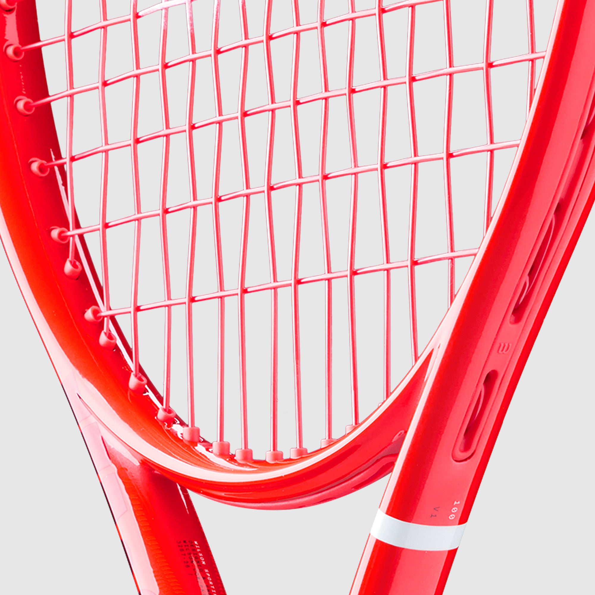 Wilson Defyer 100 V1 Tennis Racket (Unstrung) - Red - Tennis Rackets