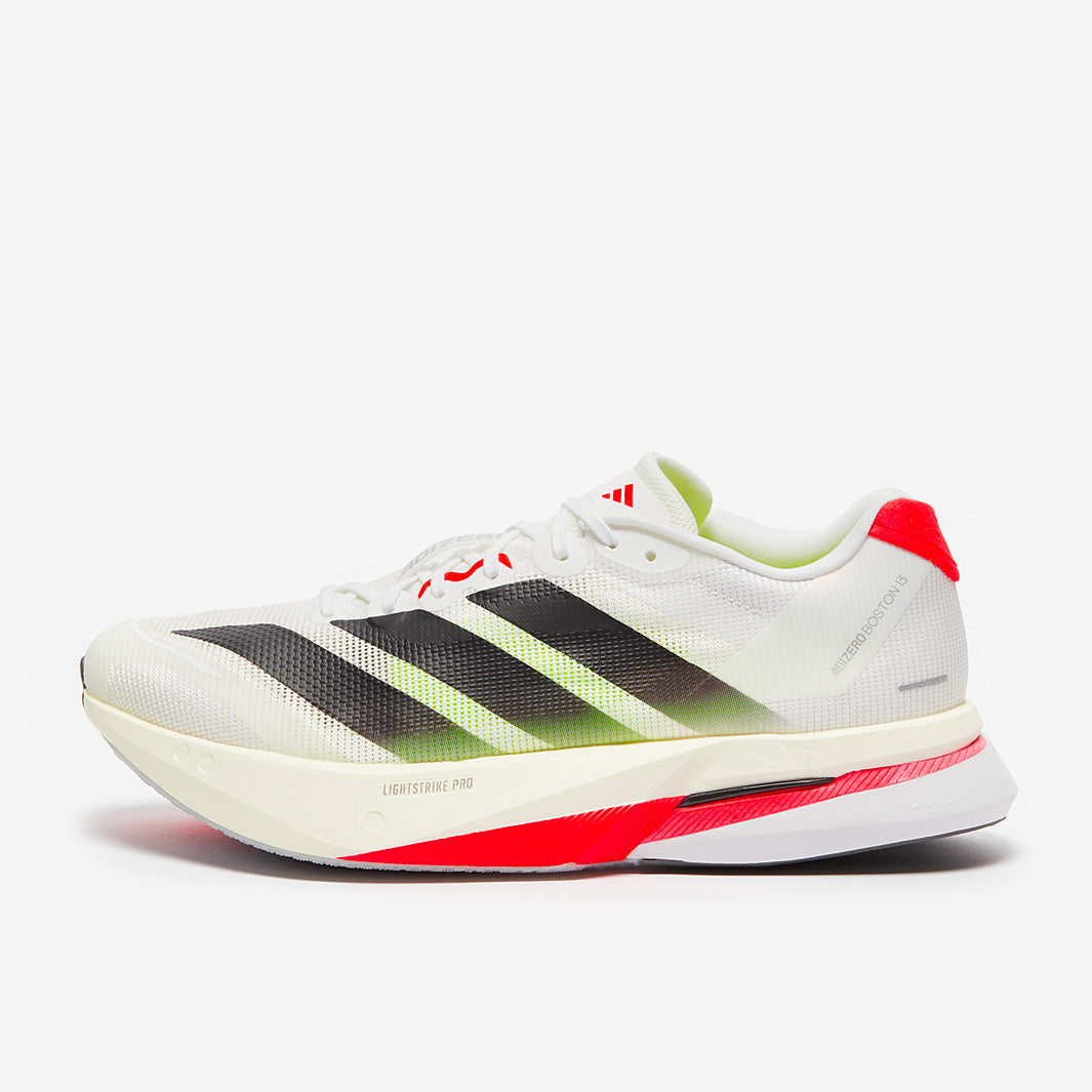 adidas adizero Boston 13 - Ftwr White/Core Black/Lucid Red - Mens