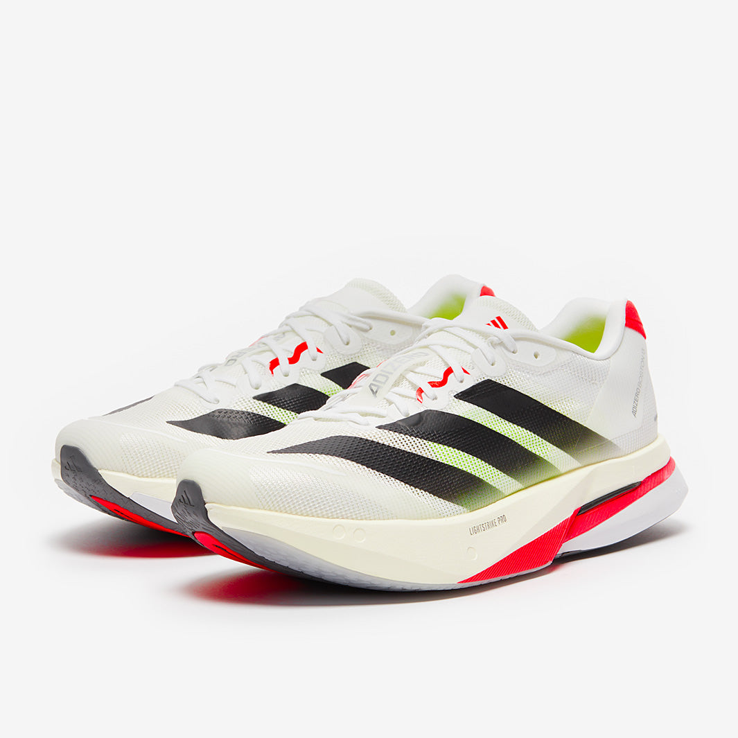 adidas adizero Boston 13 - Ftwr White/Core Black/Lucid Red - Mens