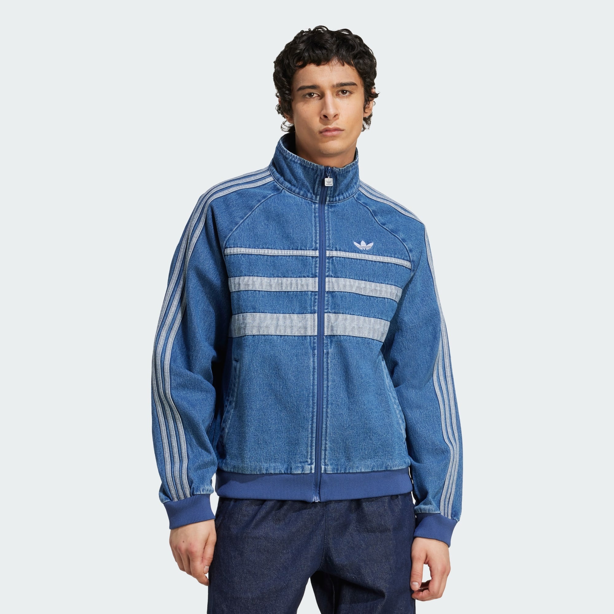 adidas Originals Men adidas Adicolor First Blue Denim Track Top