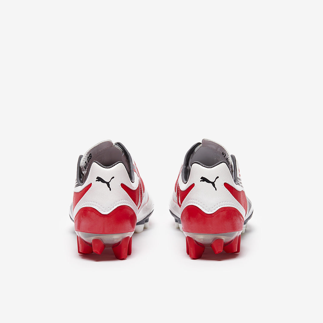 Puma Football Boots - V1.08 - Firm Ground - Red / White / Black